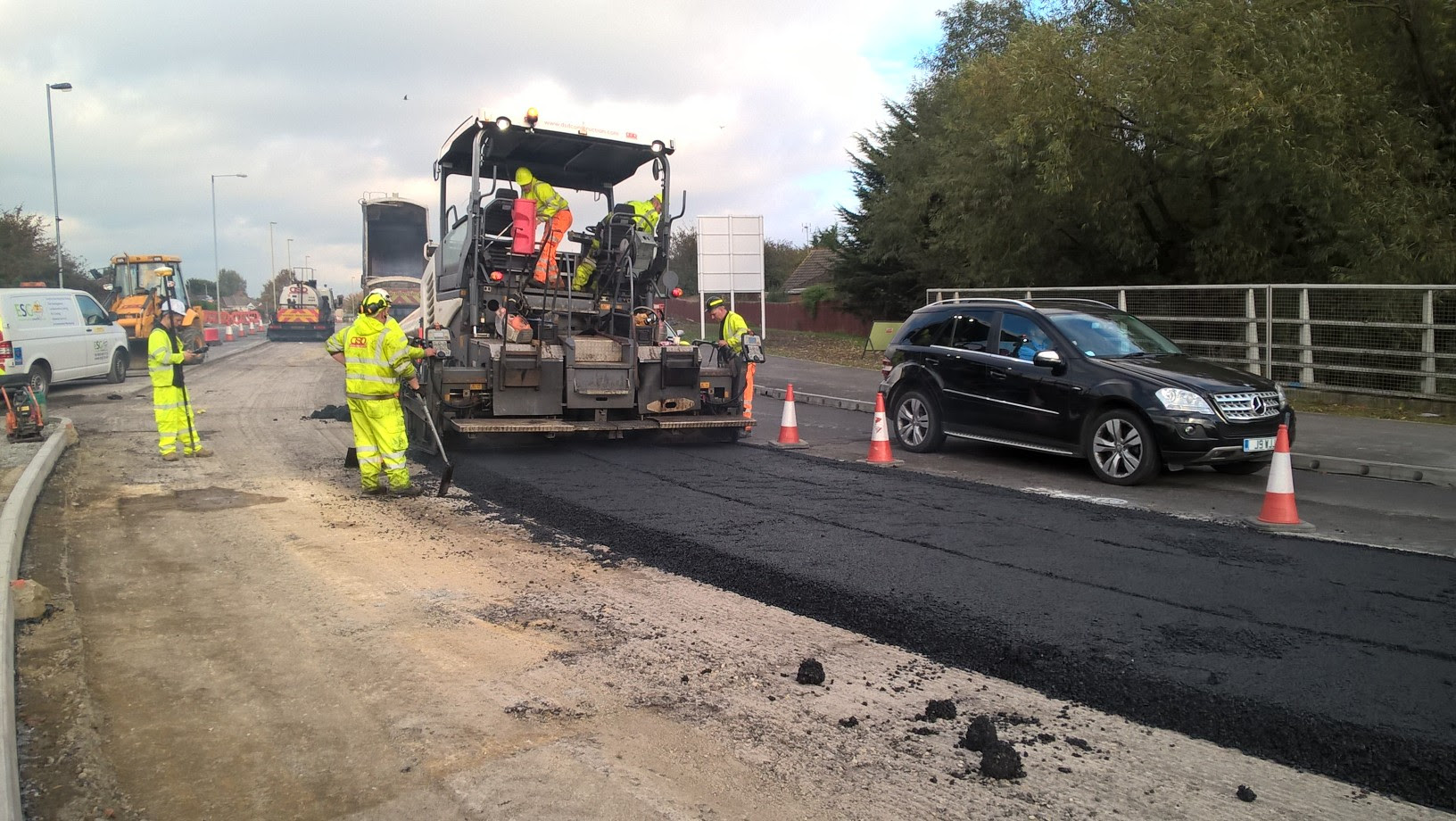 Road works Greenbridge, Swindon