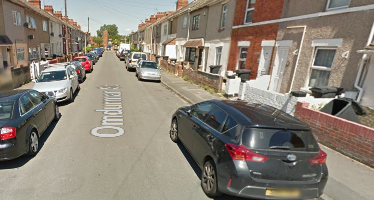 Street view on Omdurman Street Swindon