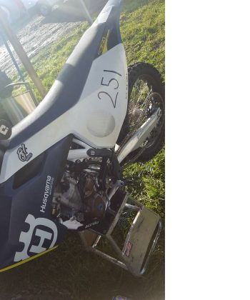 Images of 2 stolen motorcross bikes