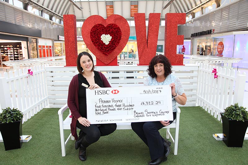 amy francombe from prospect hospice and jane stewart from the brunel centre swindon