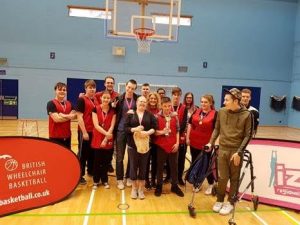 The Swindon College Wheelchair Basketball Team celebrate success!