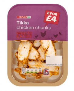 SPAR Chicken Tikka Chunks 140g 