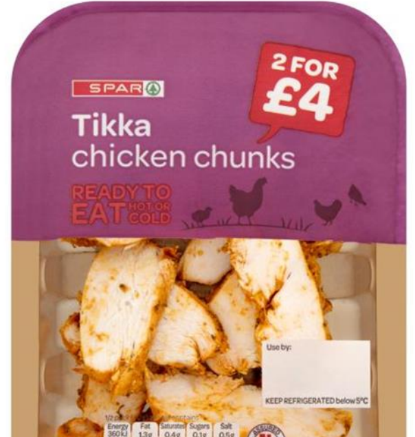 SPAR Chicken Tikka Chunks 140g