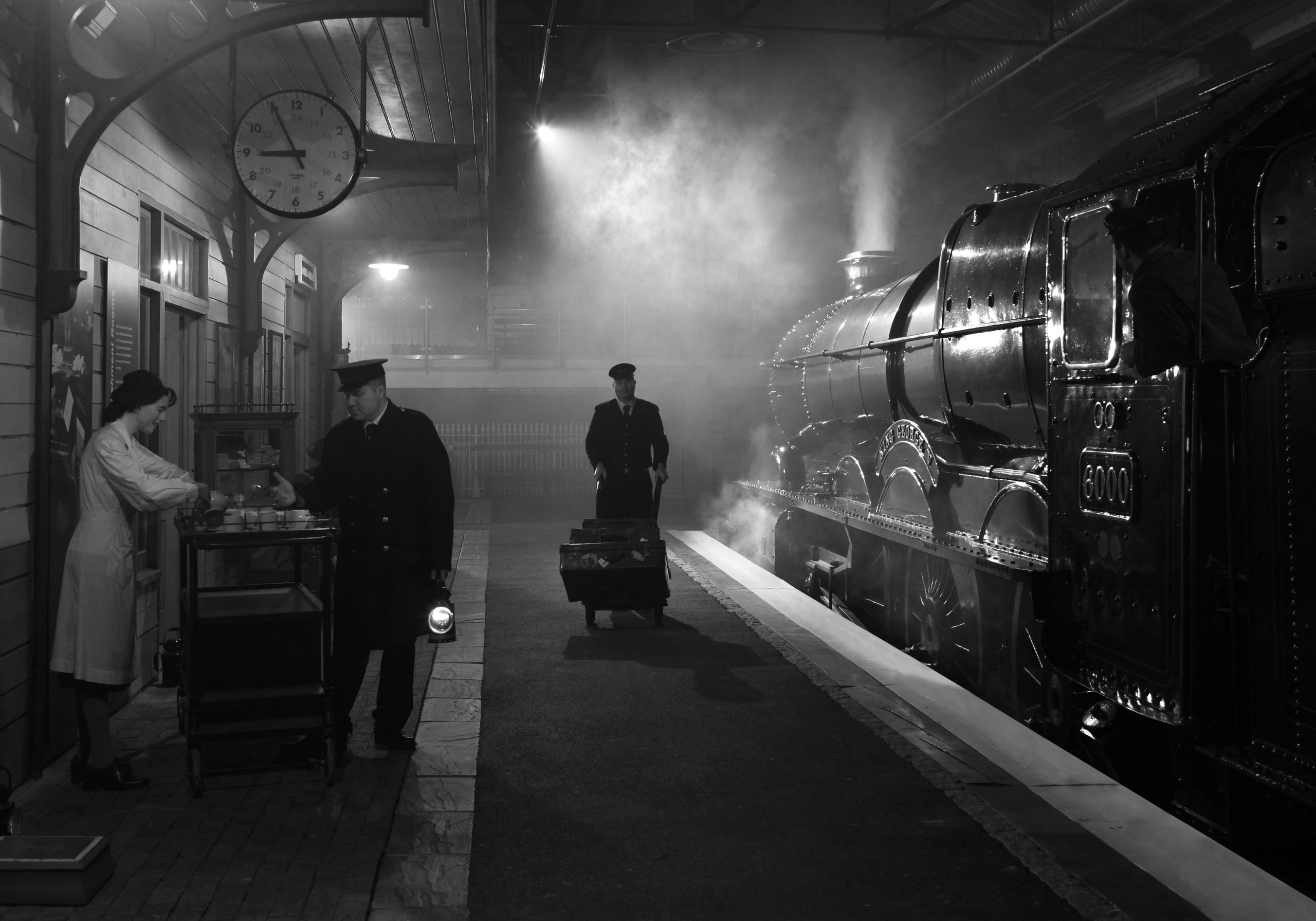 Station Master and Porter alongside King George V