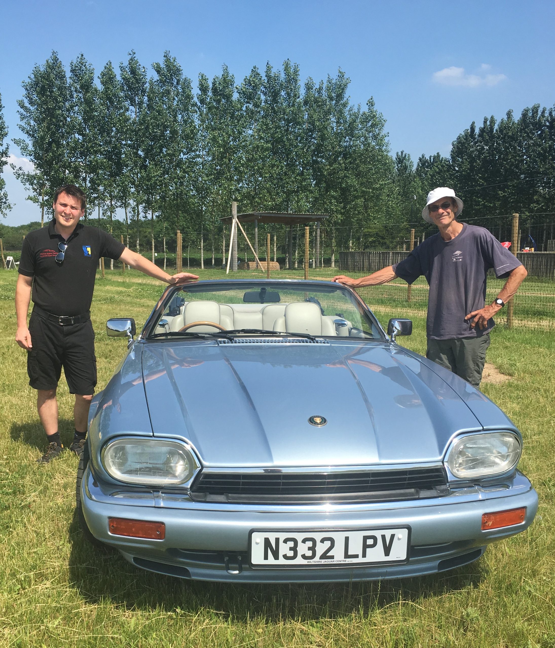 Jaguar classic car at Lotmead PYO