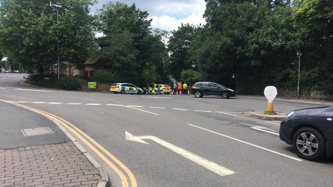 Kingshill Crash Scene Swindon