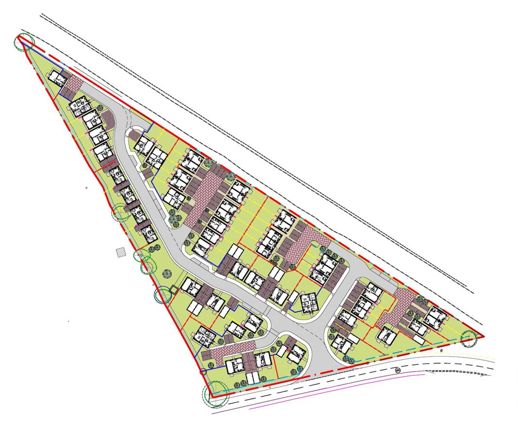 Picture of new 52 house layout in Blunsdon