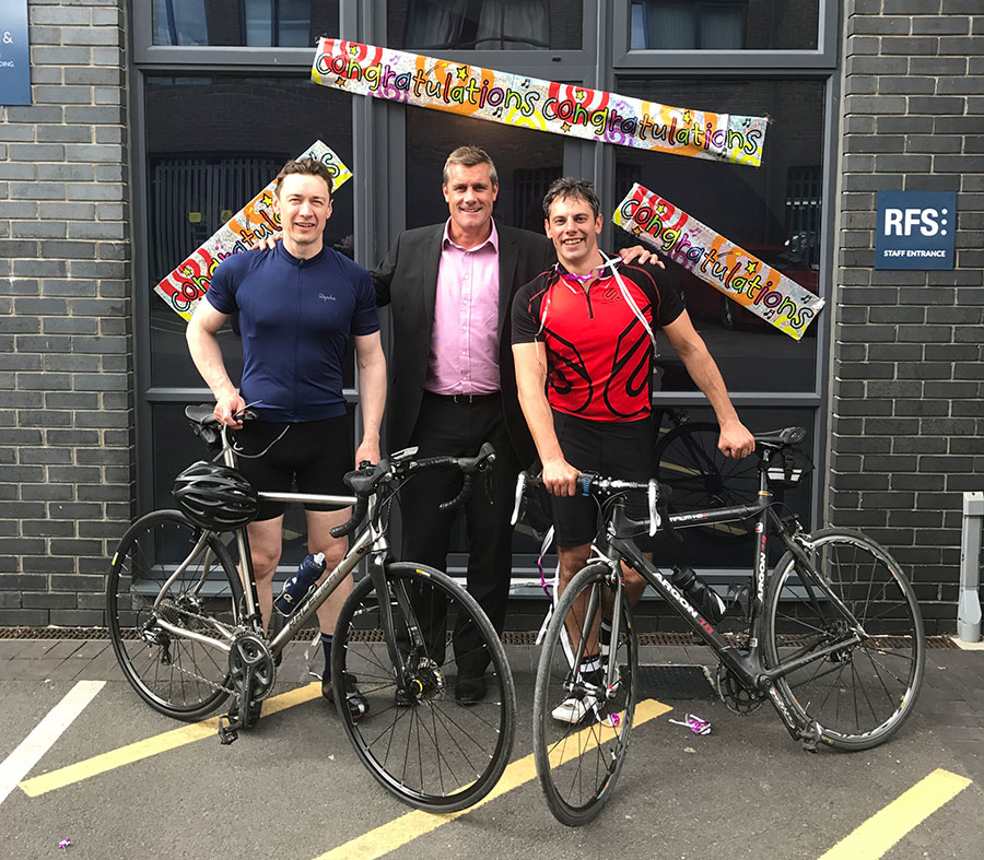 Pedal power brings boost for Swindon charity