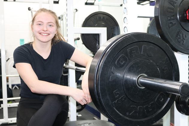 New College student Emily-Jane has gone from Powerlifting novice to Junior champion in just a year.