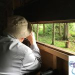 Alzheimer's Society Side by Side pair go bird watching