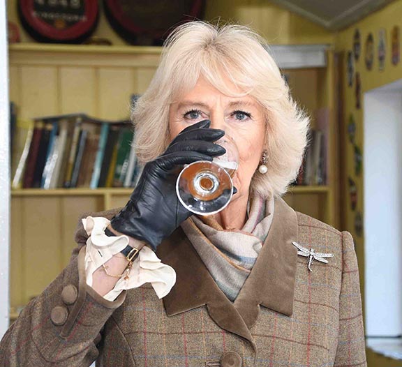 he Duchess of Cornwall trying some Bee’s Organic Ale