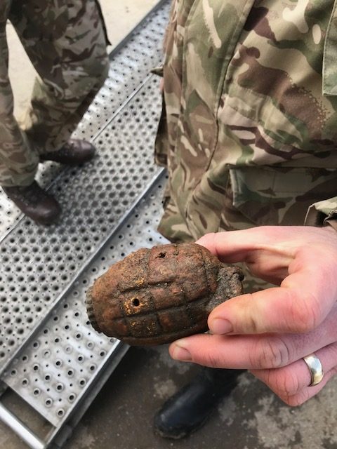 ww2 grenade Royal Wootton Bassett