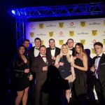 Employees of Excalibur attending Sunday Times Top 100 award ceremon