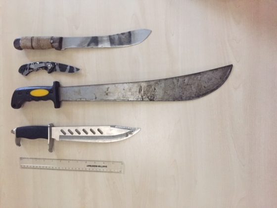 Seized knives Wiltshire