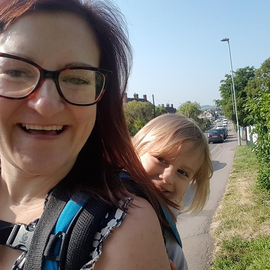 Hannah Carter with daughter Rosie