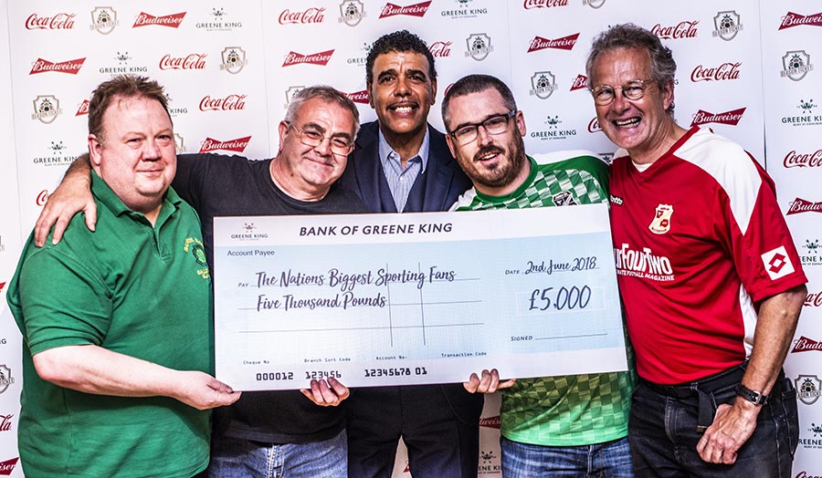 Quiz Team Old Firm with Chris Kamara at Greene King Sports Quiz