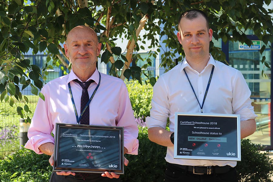 New College Swindon picked up an award for their Outstanding Contribution to the Digital Schoolhouse programme