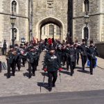 Waterloo Band and Bugles at changing of the guard Windsor 5 May 2018