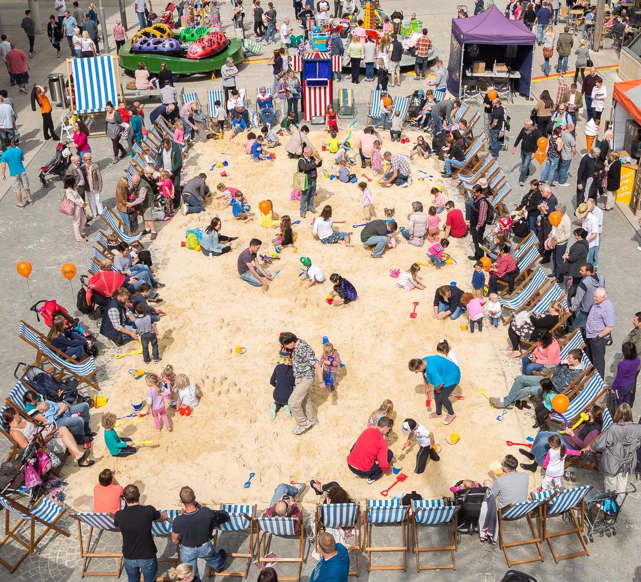 Wharf green urban beach swindon