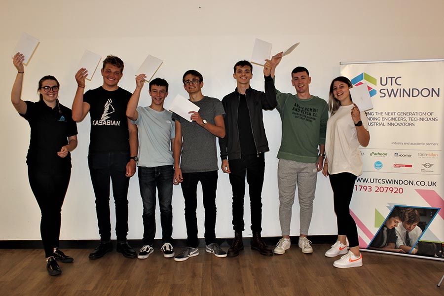 UTC Swindon Students celebrate results