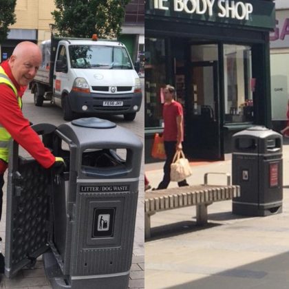 inswindon BID fund new town centre litter bins