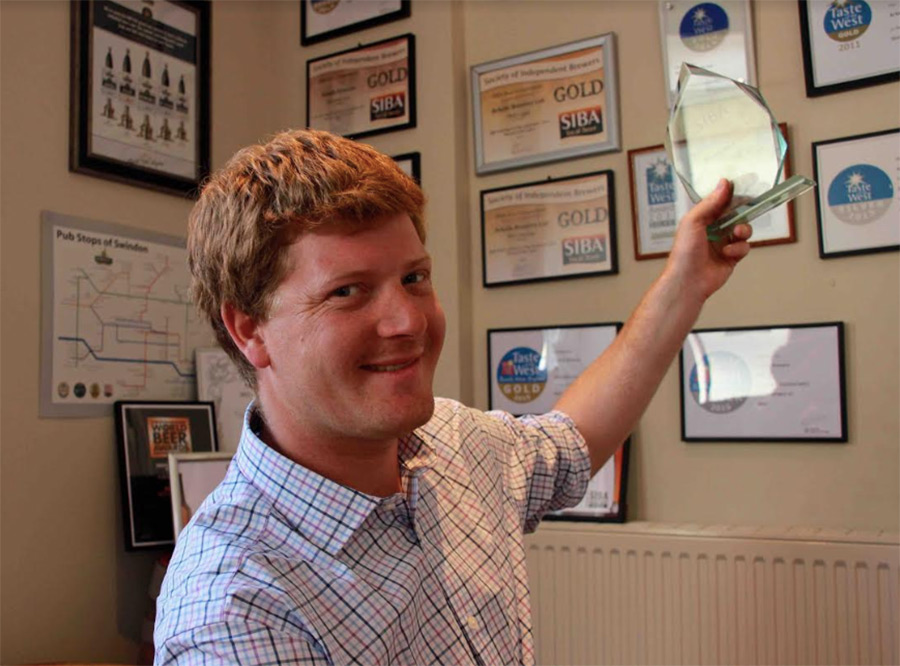Arkell's Swindon Brewery Awards Head Brewer Alex Arkell