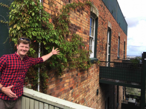 Alex Arkell visiting White Star Brewery in Caversham, New Zealand