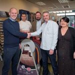 (left to right): Justin Tomlinson MP, Thomas Griffiths (co-owner), Jamie Turner (centre manager), Howard Griffiths and Paulyne Griffiths (co-owners).