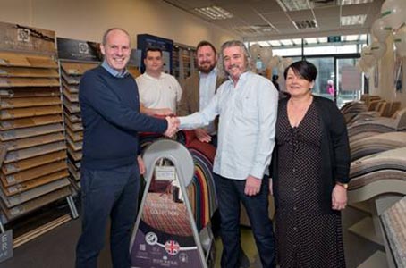 (left to right): Justin Tomlinson MP, Thomas Griffiths (co-owner), Jamie Turner (centre manager), Howard Griffiths and Paulyne Griffiths (co-owners).