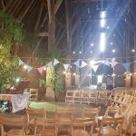 Barn interior with chairs