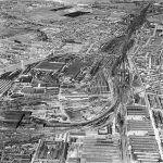 Swindon Railway Village from the air, 1954.