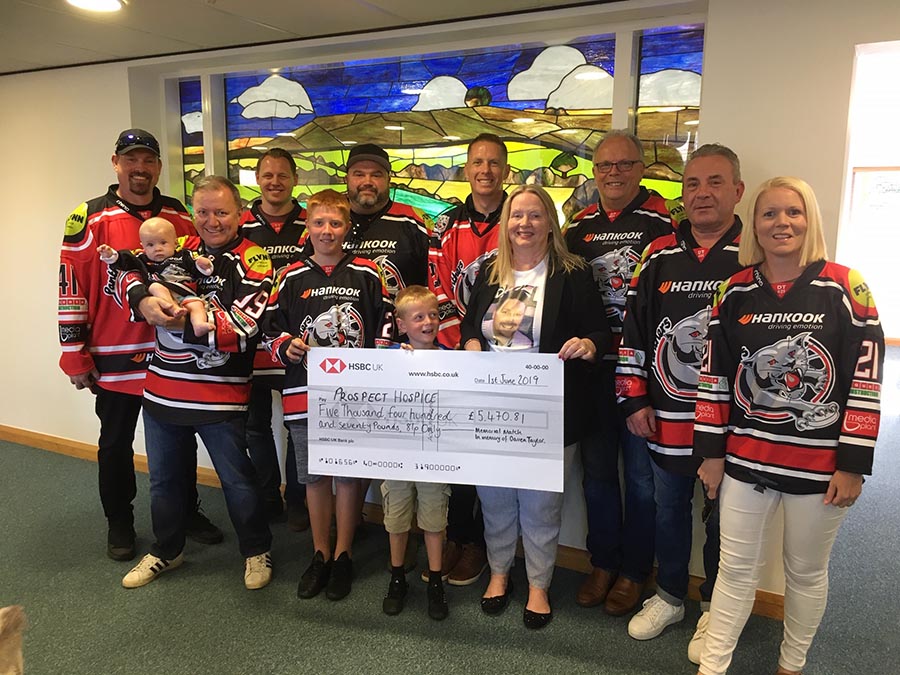 Ice hockey memorial match for Darren Taylor - June 2019