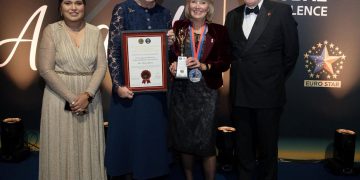 Domestic abuse charity chair recognised with prestigious Gold Star