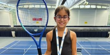 Young Swindon player, seven, accelerated into elite tennis level