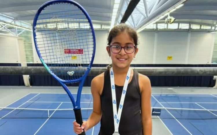 Young Swindon player, seven, accelerated into elite tennis level