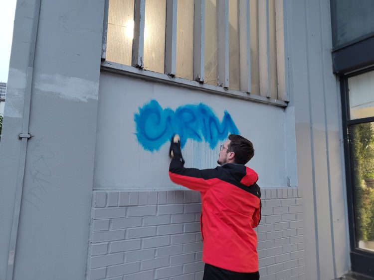 Volunteers restore Fleming Way shelters after ‘GRIM’ graffiti attack