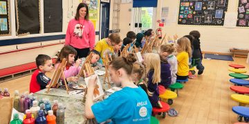 Young artists shine at Swindon Christmas art camp