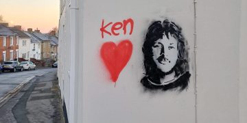 Banksy-style mural honouring Ken White spotted in Old Town