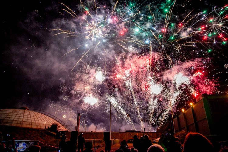 Swindon Oasis lights up skyline on golden anniversary