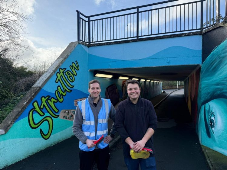 Councillors continue graffiti clean-up efforts across Swindon