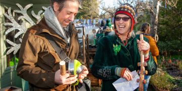 Swindon community gathers for ancient ‘wassail’ ritual at TWIGS