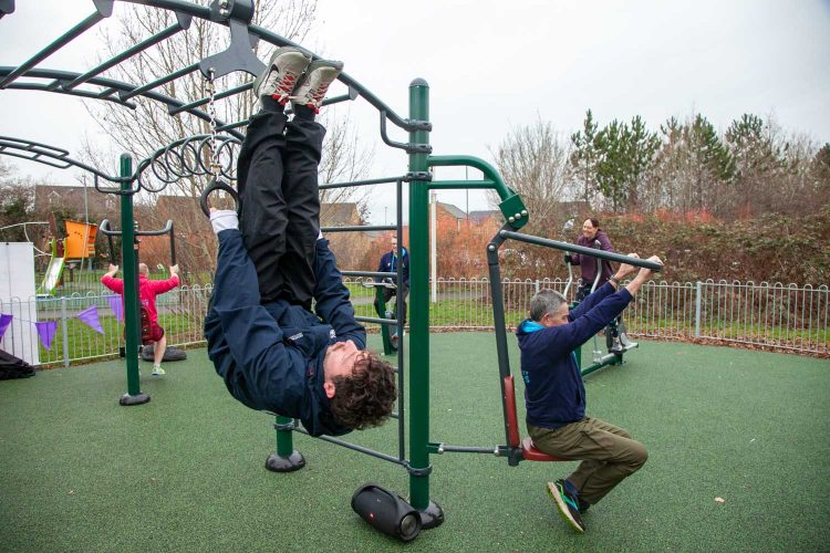 Residents brave the cold to launch Haydon Wick’s free gym