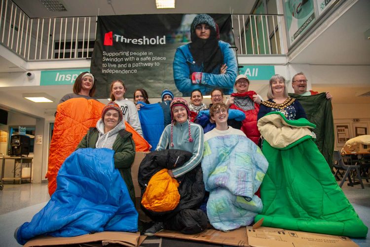 Dozens brave cold night for Swindon’s Big Sleep Out