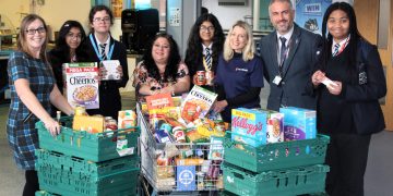 Three trolleys filled in Lawn Manor charity drive to help homeless