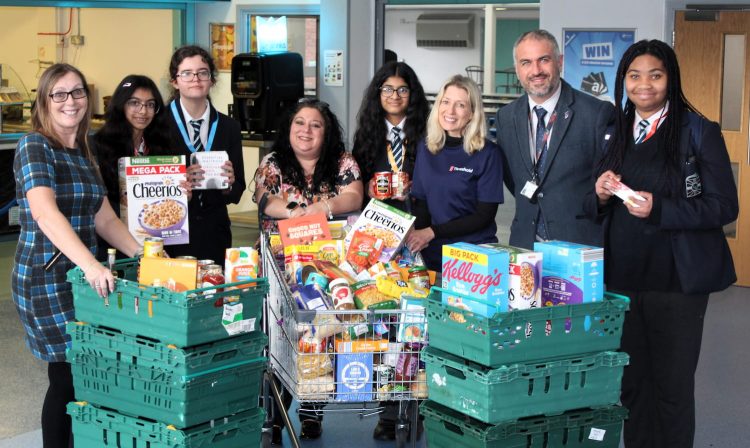 Three trolleys filled in Lawn Manor charity drive to help homeless