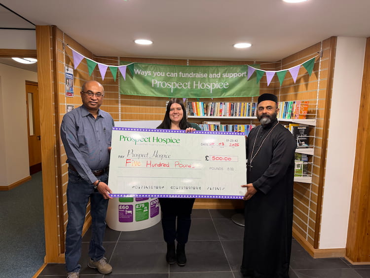 Church donates £500 as hospice faces funding strain