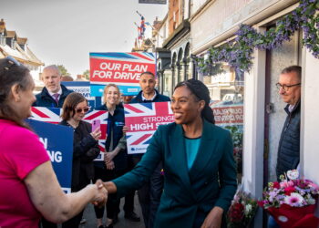 Tory leader visits, and says “firms cannot afford to create jobs”