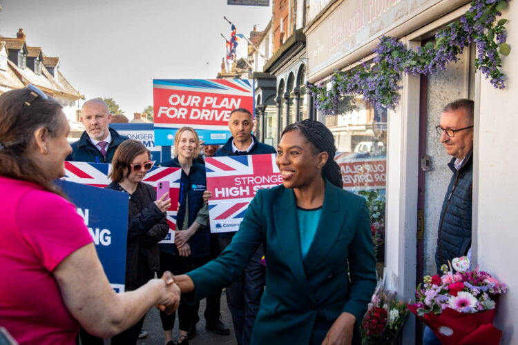 Tory leader visits, and says “firms cannot afford to create jobs”