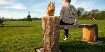 Parish turns felled tree into stunning park bench artworks