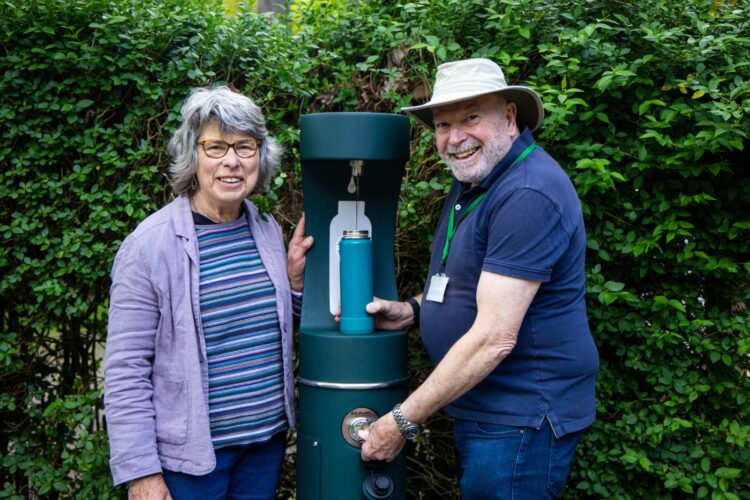 New free water refill fountain installed at Swindon Town Gardens